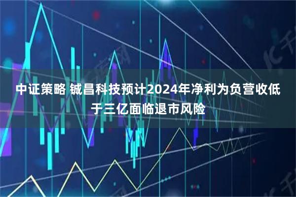 中证策略 铖昌科技预计2024年净利为负营收低于三亿面临退市风险
